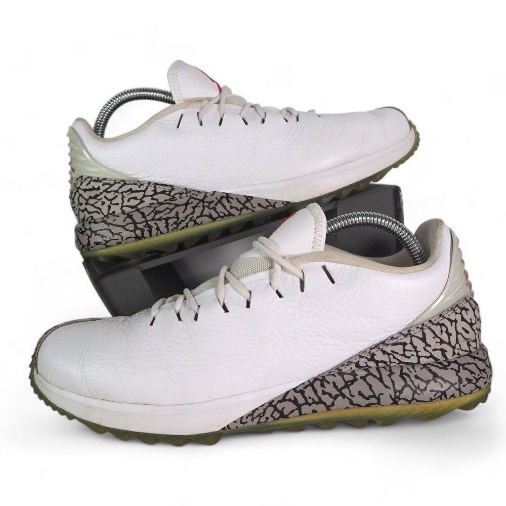Jordan ADG 'White‎ Cement' Spikeless Golf Shoes AR7995-100 Men's 8.5